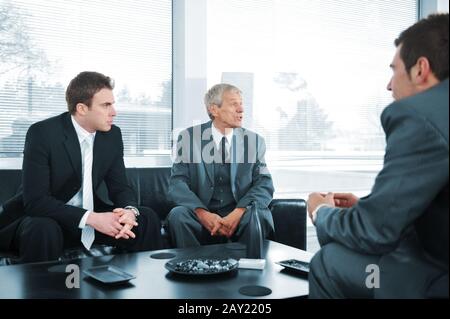 Geschäftsleute, die eine Pause Stockfoto