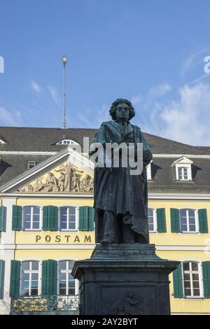 Beethoven-Denkmal vor dem Fuerstenberg-Pa Stockfoto