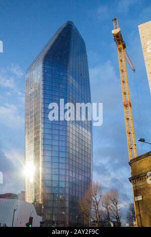 Der Eine Blackfriars Wolkenkratzer, alias The Vase, Southwark, London, Großbritannien Stockfoto