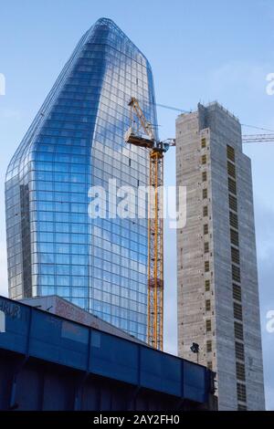 Der Eine Blackfriars Wolkenkratzer, alias The Vase, Southwark, London, Großbritannien Stockfoto