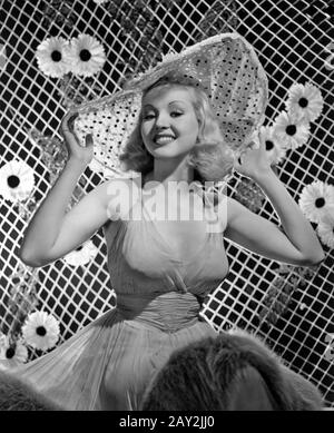 Betty GRABLE (1916-1973) amerikanische Filmschauspielerin etwa 1940 Stockfoto