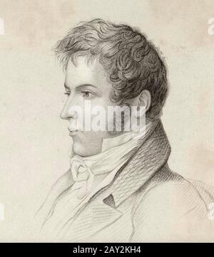 Washington IRVING (1783-1859) amerikanischer Diplomat und Autor Stockfoto