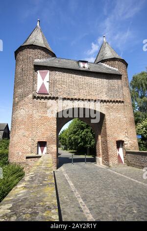 Klever Tor in Xanten, Stadtbefestigung, Deutschland Stockfoto