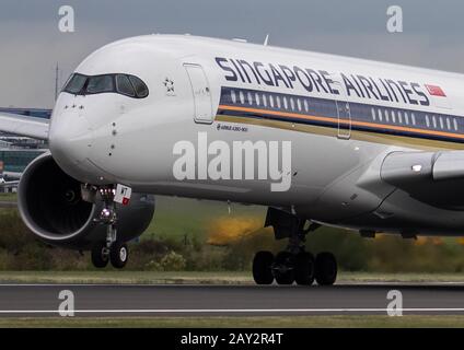 Singapore Airlines A350 Stockfoto