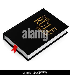 Die Regel Buch Stockfoto