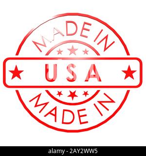 In den USA Stempel gemacht Stockfoto