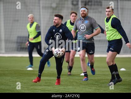 Riccarton, Edinburgh, Schottland, Großbritannien. Feb., 20. Guinness Six Nations Matches vs Italy Scotland Ali Price (Glasgow Warriors) Credit: Eric mccowat/Alamy Live News Stockfoto