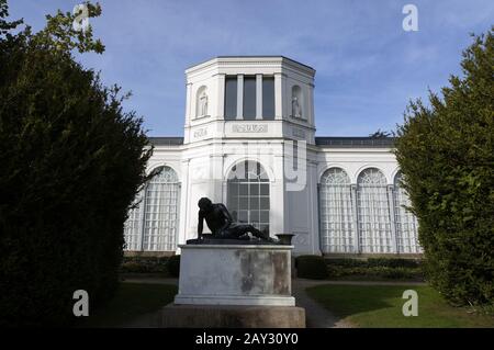 Orangerie im Schlosspark Stockfoto