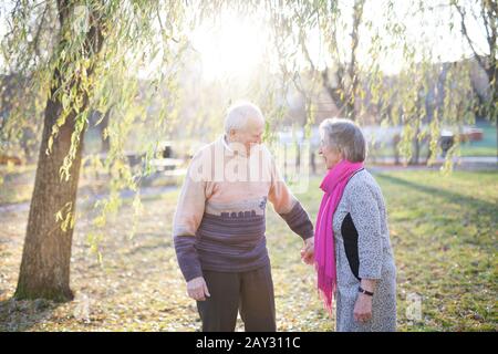 Senior paar zusammen Stockfoto