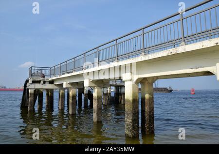 Punggol Anlegesteg Stockfoto