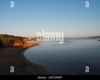 Reisestandorte in Frankreich, hyères Frankreich, Küsten- und Strandlage Stockfoto