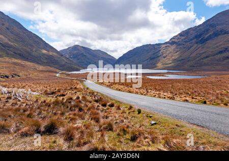 Doo Lough Valley, County Mayo, Irland Stockfoto
