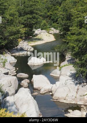 Reiseorte in Frankreich, Languedoc - Roussillon, dem südfranzösischen Languedoc Stockfoto