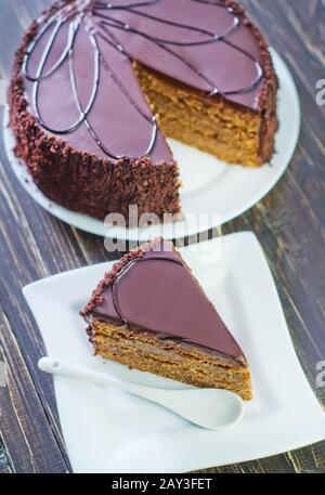 Schokolade Kuchen Stockfoto