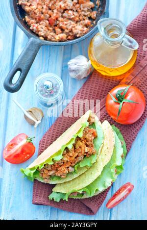 Frischer Taco Stockfoto