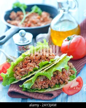 Frischer Taco Stockfoto