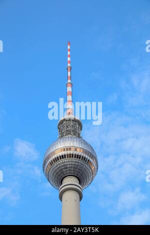 Berlin, Deutschland. September 2018. Blick auf den Berliner Fernsehturm. Kredit: Stephan Schulz / dpa-Zentralbild / ZB / dpa / Alamy Live News Stockfoto