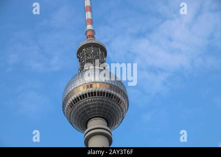 Berlin, Deutschland. September 2018. Blick auf den Berliner Fernsehturm. Kredit: Stephan Schulz / dpa-Zentralbild / ZB / dpa / Alamy Live News Stockfoto