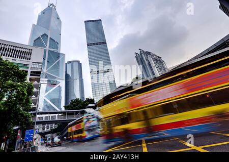 Hong Kong-Rush-Verkehr Stockfoto