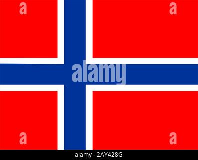 Flagge Norwegens Stockfoto