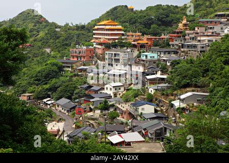 Jinguashi Dorf in Taiwan Stockfoto