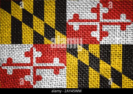 Maryland Staatsflagge Stockfoto