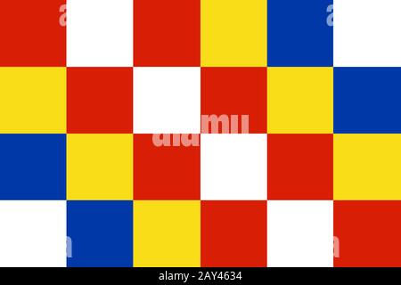 Flagge von Antwerpen Stockfoto