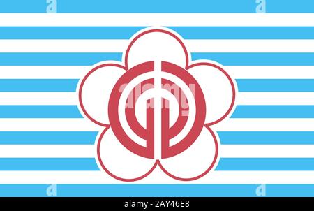 Taipei-Flagge Stockfoto