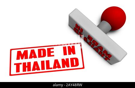 In Thailand Stempel gemacht Stockfoto