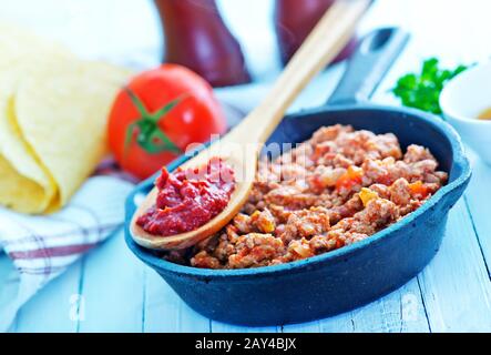 Hackfleisch / Faschiertes Stockfoto