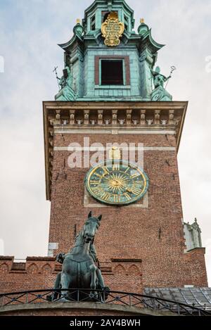 Schloss Wawel Royal, Krakow, Pland Stockfoto