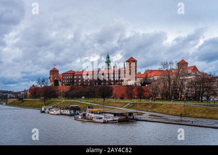 Königsschloss Wawel, Krakau, Polen Stockfoto