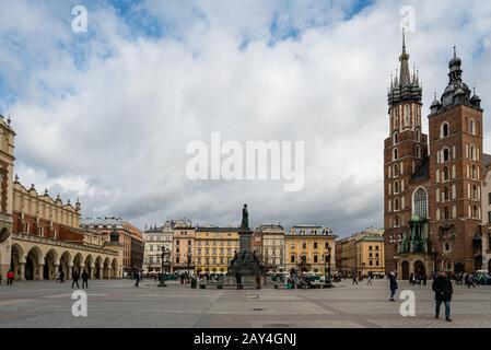 Marienbasilika in Krakow, Polen Stockfoto