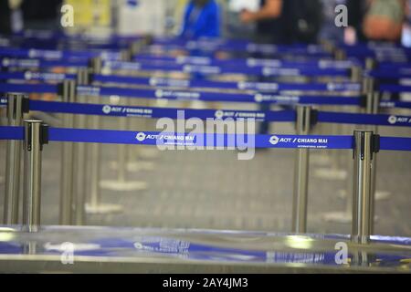 Chiang Mai/Thailand - 8. Januar 2020: Flughafen Chiang Mai in thailand, internationaler Flughafen Chiang Mai ist sowohl die nationale als auch die internationale Fluggesellschaft Stockfoto