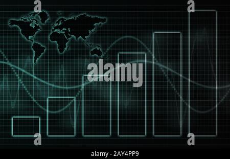 Global Business abstrakten Hintergrund Stockfoto