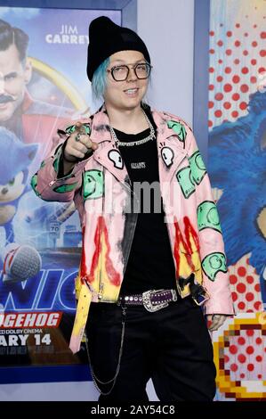 Sueco The Child bei der Sondervorführung des Films "Sonic the Hedgehog" im Regency Village Theatre. Westwood, 12.02.2020 Nutzung weltweit Stockfoto