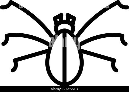Symbol für Wasserinsekten, Umriss Stock Vektor