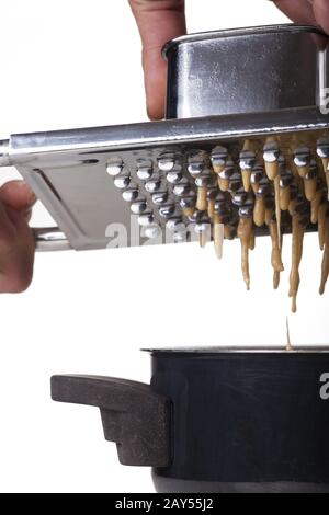 Spätzle Plane Stockfoto