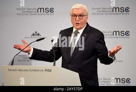 München, Deutschland. Februar 2020. Bundespräsident Frank-Walter Steinmeier eröffnete heute die Münchner Sicherheitskonferenz. Credit: Dpa Picture Alliance / Alamy Live News Stockfoto