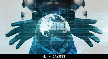 Robustes und skalierbares System Stockfoto