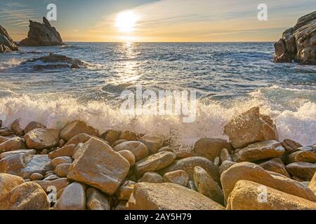 CALA S'AGUIA LLORET DE MAR COSTA BRAVA GERONA KATALONIEN SPANIEN Stockfoto