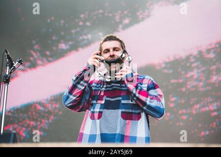 Liam Gallagher lebt 2019 in Locarno Schweiz Stockfoto