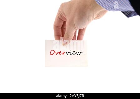 Die menschliche Hand schreiben Übersicht Stockfoto