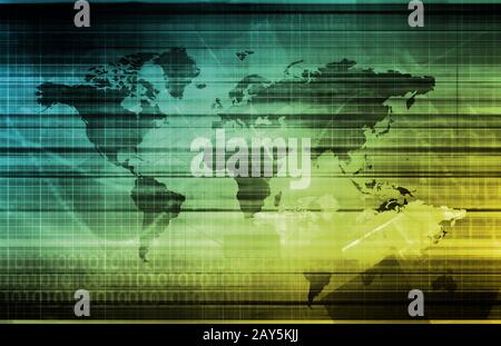 Globale Lösungen Stockfoto