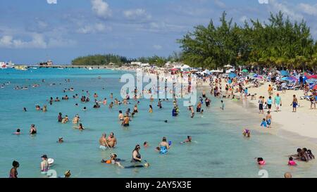 Governor's Beach auf Grand Turk Island auf den Turks- und Caicosinseln Stockfoto