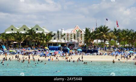 Governor's Beach auf Grand Turk Island auf den Turks- und Caicosinseln Stockfoto