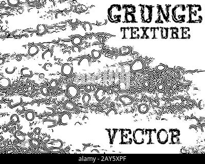Grunge schwarz-weißes Muster. Vektorgrafiken Stock Vektor