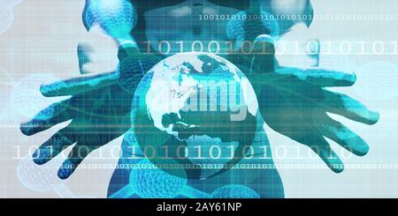 Robustes und skalierbares System Stockfoto