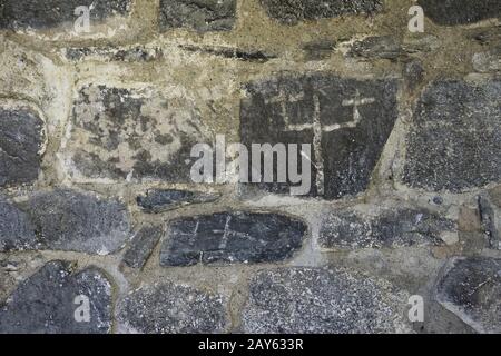 Romanische Kirchen im Dorf Taull in den spanischen Pyrenäen, Zwölftes Jahrhundert Stockfoto