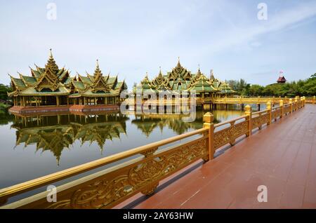 Pavillon des Erleuchteten in Antike Stadt in Bangkok Stockfoto